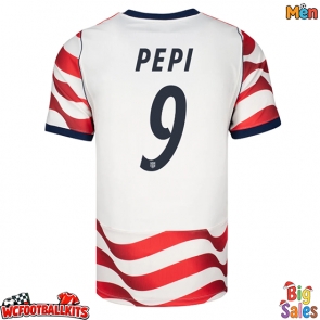 United States Ricardo Pepi #9 Replica Home Stadium Shirt World Cup 2026 Short Sleeve